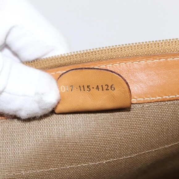 GUCCI Micro GG Supreme Web Sherry Line Bag PVC Beige - Picture 16 of 16